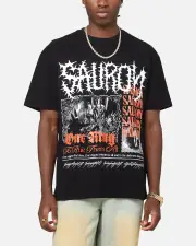 [AMERICAN THRIFT] American Thrift X The Lord Of The Rings Sauron Heavy T-shirt Black - Size XS XS Black