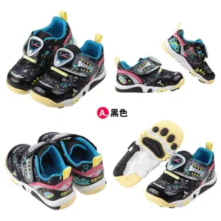 【布布童鞋】Moonstar日本Carrot速乾兒童機能運動鞋(黑色/紫色)