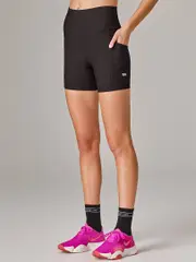 Running Bare Ribbed Pocket Leggings. Rise Above Bike Shorts
