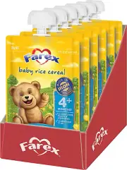Farex 4+ Months Rice Cereal Breakfast on the Go Baby Food No Artificial Flavo...