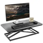 VIVO Economy Height Adjustable 29" Standing Desk Sit Stand Desktop Monitor Riser
