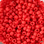 11/0 TOHO ROUND Opaque Frosted Cherry Seed Bead (8g)