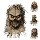 Adults Halloween Latex Masks Horror Killer Scary Scarecrow Cosplay Costume Prop