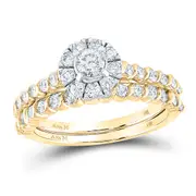 1 CTW-Diamond 1/5CT-CRD BLISS BRIDAL SETS SINGLE HALO