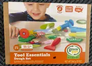 Green Toy Tool Essentials Dough Set 11-piece, Modeling Clay Arts and Crafts