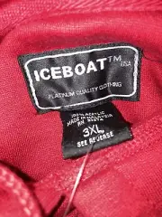 Ice Boat Ice Red 3XL Acrylic Knit 2-piece Sweatsuit Pullover Hoodie & Pants #1