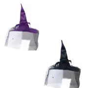 Masquerades Ribbon Wizard Hats Carnivals Witch Hats with Spiders Motif Adult