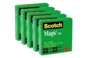 5 Pack Scotch 810 Magic Tape Roll Refill 19mmx66m