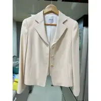 在飛比找蝦皮購物優惠-Armani Collezioni 女 西裝外套 全新 米白