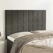 Headboards, Adjustable Height Dark Grey Velvet Upholstered Head, Beds Full King Size, Wall Mounted Headboards, Bed Head Excellent Back Support