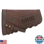WAYNE'S DOG No Drill Gun Cheek Rest Buttstock with Leather Barrel Mount Loops