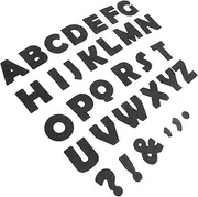 jojofuny 150pcs Precut Letters for Bulletin Boards Poster Board Letters for Wall Decor Letterboard Signs Classroom Decorations Black Paper