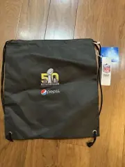 New! Pepsi Super Bowl 50 Drawstring Bag NFL Team Apparel NWT