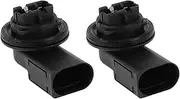 X AUTOHAUX 2 Pcs DRL Day Running Light Socket for VW Passat B8 2015-2024 No.6C0941669 Lamp Bulb Connector 2 Pin
