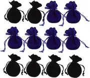 DIYEAH 20pcs Cloth Drawstring Bags Elegant Jewelry Storage Pouches for Rings Earrings Necklaces Versatile Coin present Packaging