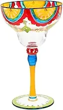 Elegant Margarita Glassware Set Decorative Painted Wine Glasses for Parties