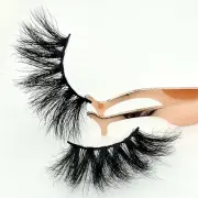 25mm Mink Eyelashes Mink Natural Extension Black Makeup 3D Black Soft Lashes