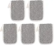 AUTSUPPL Handmade Soap Pouch Exfoliating Scrubber 5pcs Bathing Soap Storage Bag