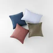 Sheridan Gentle Breeze Cushion Bundle in Caper Size: 45cm x 45cm Material: Linen @Sheridan Rewards