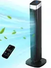 Tower Fan for Bedroom, 41" Quiet Bladeless Floor Fan,90° Oscillating Standi