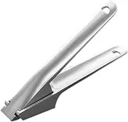 MAGICLULU 1pc Garlic Press Garlic Ginger Press Garlic Rocker Crusher Garlic Slicer Garlic Pounder Manual Garlic Crusher Mini Garlic Multi Functional Garlic Peeler Stainless Steel Silver