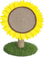 Sunflower Cat Scratcher Tree | Small Sisal-Covered Tree, Interactive Flower Cat Furniture for Indoor Play