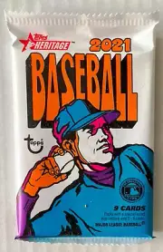 2021 Topps Heritage Baseball Guaranteed Relic/ Patch/ or Auto Hot Pack