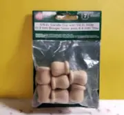 Lara's Crafts Wood Pkg Candle Cup 5/8" with 1/4 " Hole. 7pc