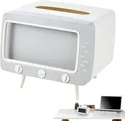Retro TV Tissue Box Phone Holder - Retro Tissue Holder Mobile Phone Stand | Retro TV Tissue Box with Phone Mount, Bedroom Tissue Box Cover Multi-Purpose Tissue Dispenser