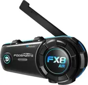 BT 5.4 Fodsports FX8 AIR Motorcycle Intercom 1KM Bluetooth Helmet Headset FM