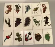 Classics Series 2 Temp Color Tattoos 4 Sets of 15 total 60 tattoos Vending mach