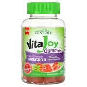 21st Century, Vita Joy Melatonin Gummies, Extra Strength, Strawberry, 10 mg per serving, 60 Gummies