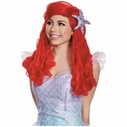 Ariel Disney Princess Little Mermaid Story Book Week Women Costume Wig