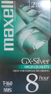 MAXWELL T-160 8hr VHS Premium Grade Blank Videocassette VCR Tape