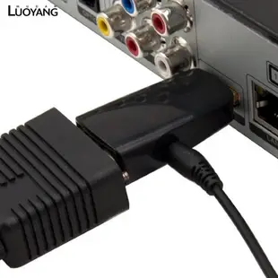 洛陽牡丹 hdmi轉vga轉接頭帶音頻 HDMI to VGA 高清 hdmi轉接頭