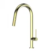 Greens Tesora Pull Down Sink Mixer-PVD Brushed Brass-LF2130254BB
