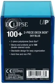 Ultra Pro Eclipse 2-Piece Deck Box: Sky Blue -Cards or Board Games storage
