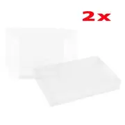 2Pcs Protective Protectors Game Box Sleeve Case Fits For Nintendo SNES Cartridge
