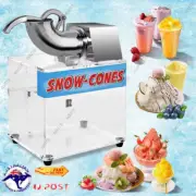 Commercial Snow Cone Machine Ice Crusher Snowflake Automatic Double Blades