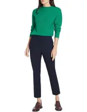 [David Lawrence] Sarah Compact Cotton Pant in Ink