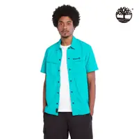 在飛比找蝦皮商城優惠-Timberland 男款哥倫比亞綠抗紫外線透氣短袖襯衫|A