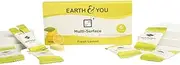 Earth & You Multisurface Cleaner Tablets (6 Pack) – Powerful Grease Removal & Fresh Lemon Fragrance – Compostable & Recyclable Packaging