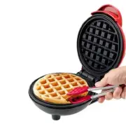 Mini Waffle Making Kit 2pcs, 8.5" Tong & Round Classic 4.7" Waffle Maker - Wa...