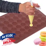 48 Mould Tray Macaron Sheet Mat Non Stick Macaroon Baking Silicone Cavities