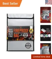 Oversized 11x15" Fireproof Money Bag – Protect Cash and Important Papers