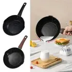 Deep Bottom Frying Pan Uncoated Iron Pot Saucepan Cooking Pan Kitchen Supplies
