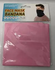 4 PC Pink Gator Face Mask - Unisex Reusable Cloth Neck Gaiter Face Mask