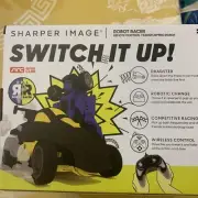 New Sharper Image Robot Racer Remote Control R/C Wireless Transforms