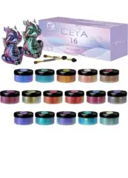 Ceya Chameleon Mica powder Colors 16 Chrome Pearlescent New