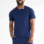 Men&#039;s Modal Sleep Tee - Navy/Grey / S